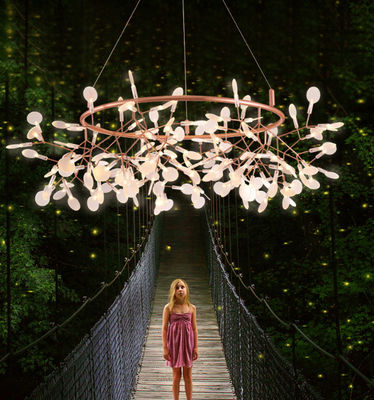 Nordic Fireflies dekoracyjny wiszący żyrandol do pokoju dziecięcego