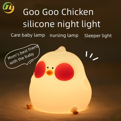 Sypialnia Miękka Światło Śpiący Przy łóżku Lampa silikonowa Lampa stołowa Wsparcie do telefonu komórkowego Dzieci pisklę małe światło nocne